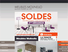 Tablet Screenshot of meubles-molinello.com